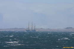 Gorch Fock leaving Reykjavik