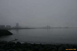 Foggy day in Reykjavik