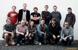 Fagun.is inaugural meeting. Andri, Óli, Eyvindur, ??, Halldór, Valgeir / Karl, Hjalti, Korinna, Árni, Stulli, Úlfar