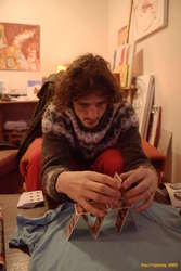 Lee learning a new skill