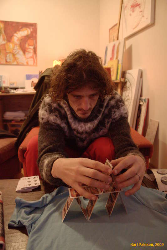 Lee learning a new skill