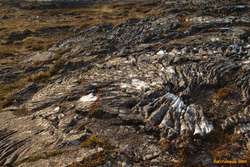 Pahoehoe lava near Helgafell