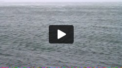 The wind is too fast to make real waves?