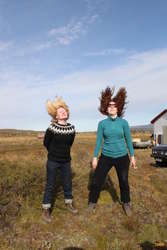 Standing over a subway grate