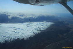 Wall of ash and cloud south and east from Eyjafjallajökull