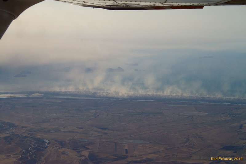 The nation, blowing out to sea