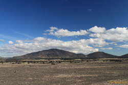 Upptyppingur over the pummice fields near Askja