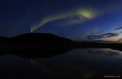 Morning Aurora over Arnardalsfjöll