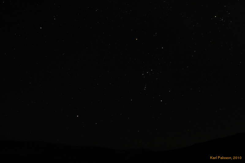 Orion from Kleifarvatn