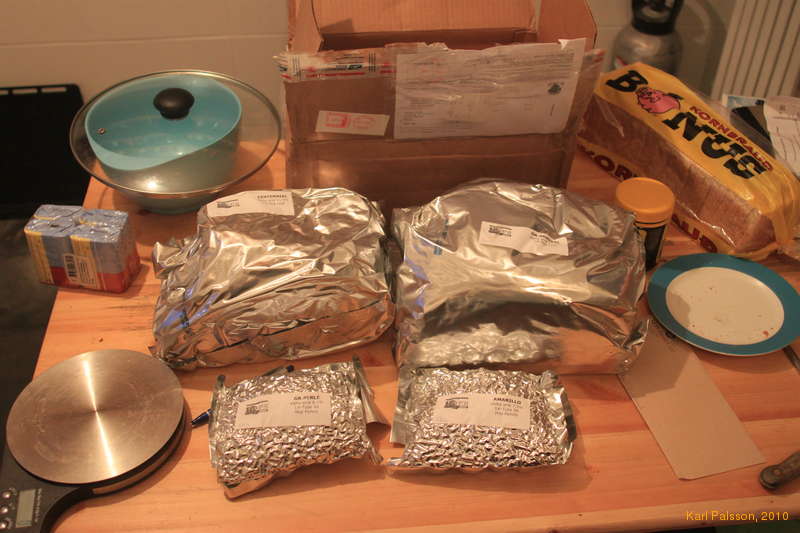 Hops in the mail! Big heavy bags of hops!