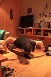 Christian dives in for a mouthful