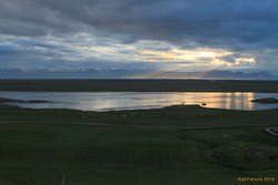 Sunbeams over Hróarstunga to Hlíðarfjöll