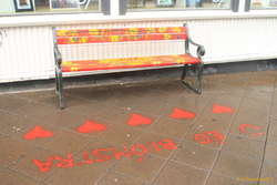 Happy chair on Laugarvegur