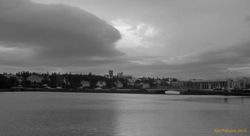 Clouds over reykjavik