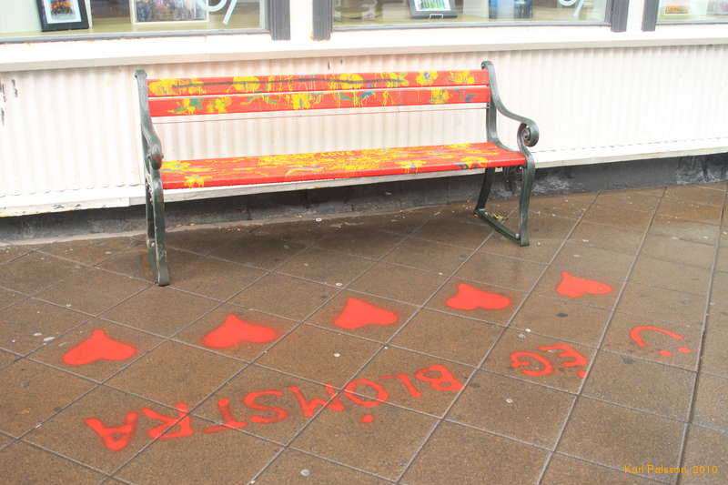 Happy chair on Laugarvegur