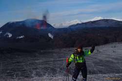 Vaidas and the lava fountains