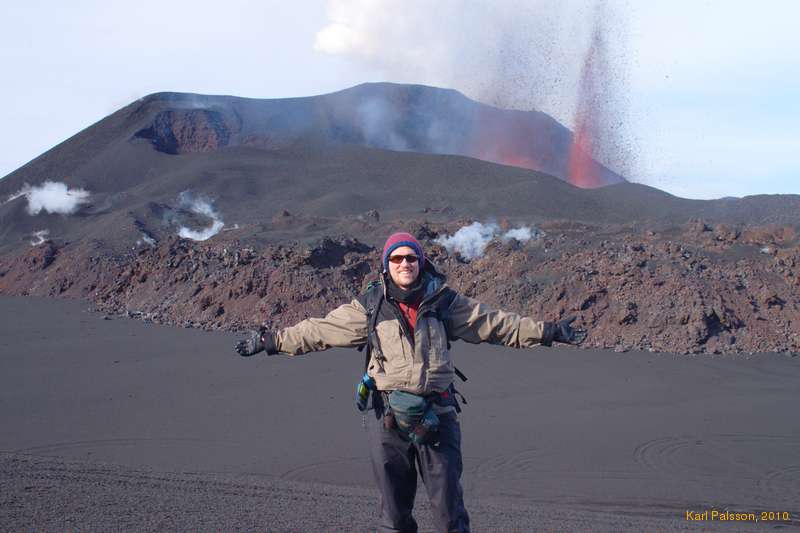 Karl and some lava