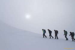 Inga, Logi, ?,?,? zigzagging up to Vestursúlur