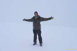 On top of something, somewhere