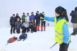 Most of our group on top.