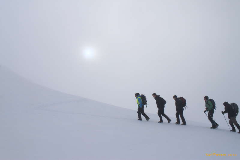 Inga, Logi, ?,?,? zigzagging up to Vestursúlur