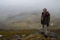 Looking down into Vatnadalur from Skarðshyrna