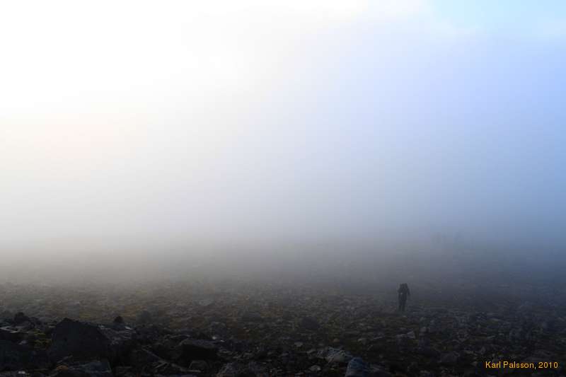 Rising up from the fog