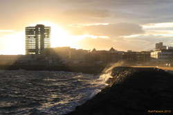 Heavy seas in the morning