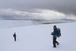 Riding the fluffy stuff down