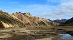 Sunny afternoon in Landmannalaugar
