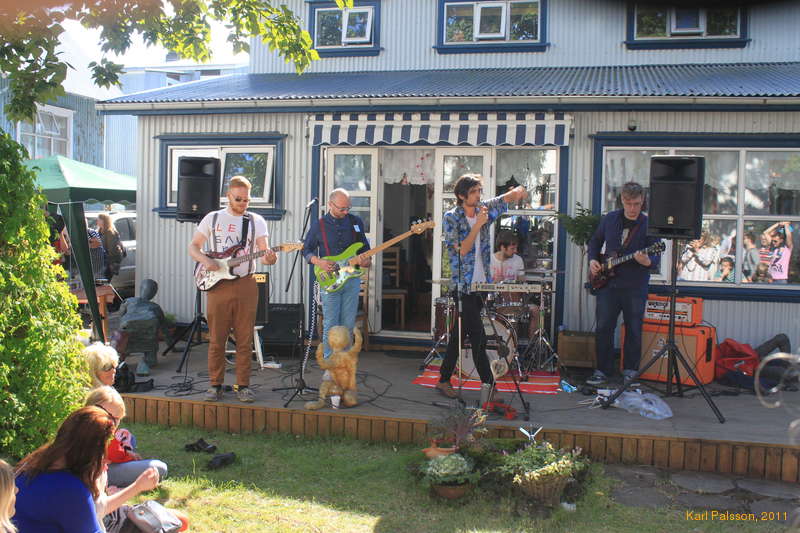 Baku Baku in a garden