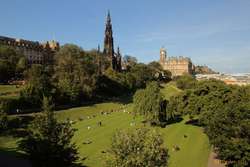The Scott Monument over Prince's Street Gardens
