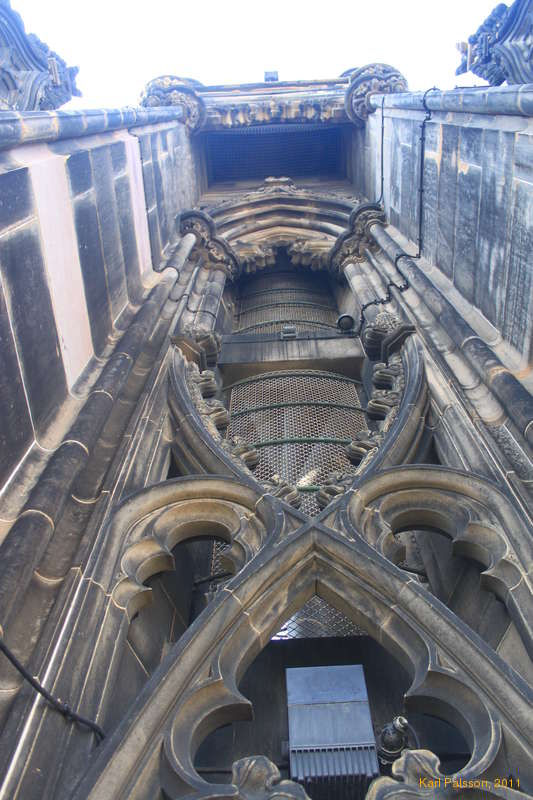 Inside the Scott Monument