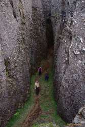 Begga, Kata and I in Lambafellsgjá