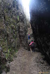 Begga and Kata climbing up out