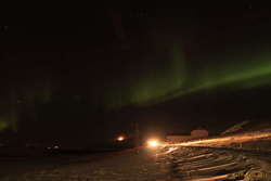 Aurora around the Pleides