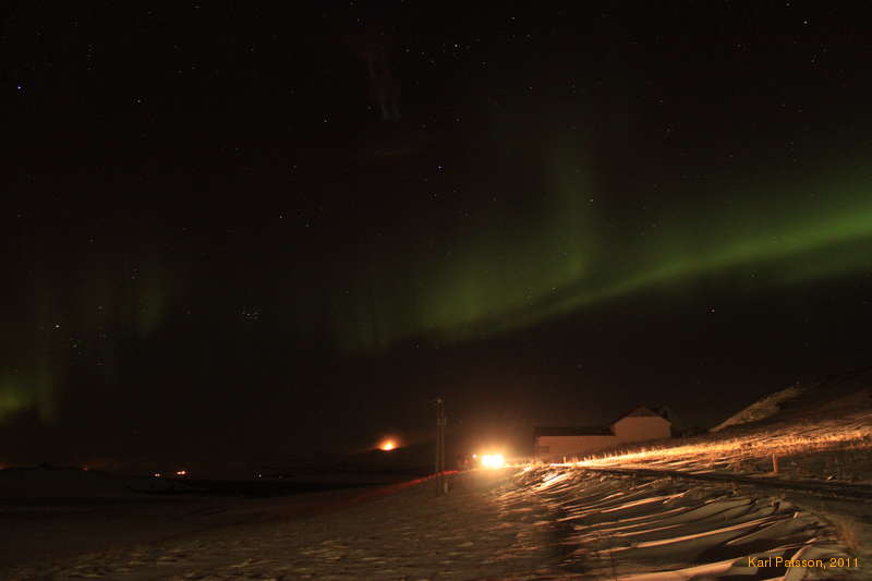 Aurora around the Pleides