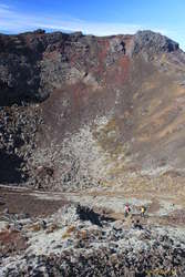 Looking down into Búrfell