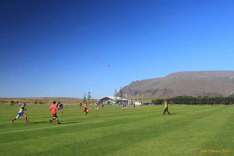 Nice day for a game of AFL