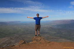 Karl on top of Skagafjörður