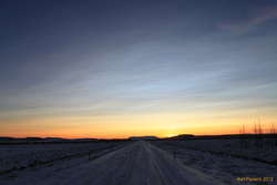 Driving into the dusk