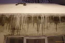 Wind blow icicles