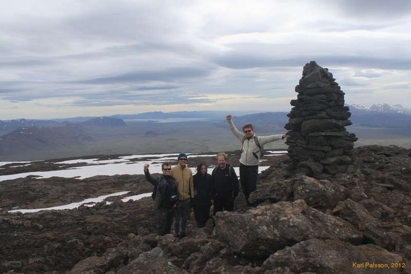 Bjarni, Karl, Nodis, Al and Tryggvi, Þingvellir in the background