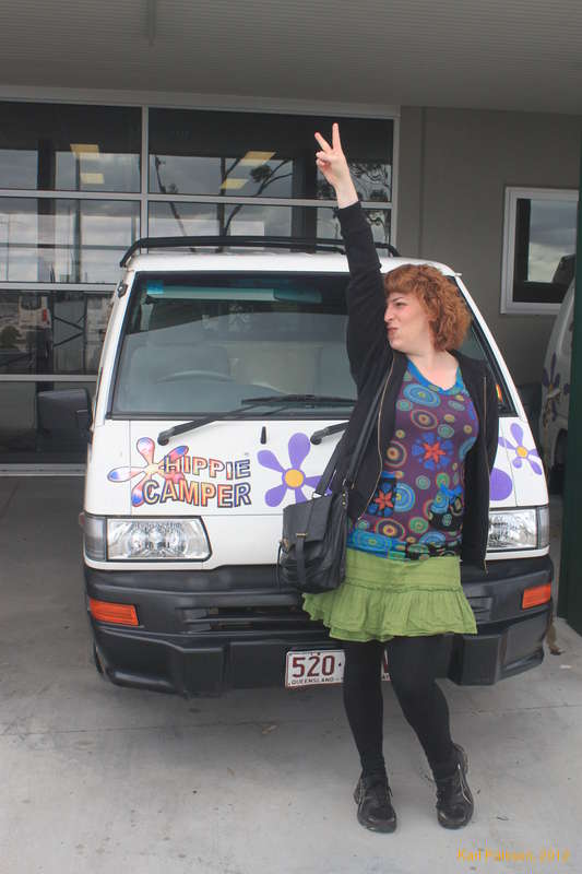 Picking up our hot ride