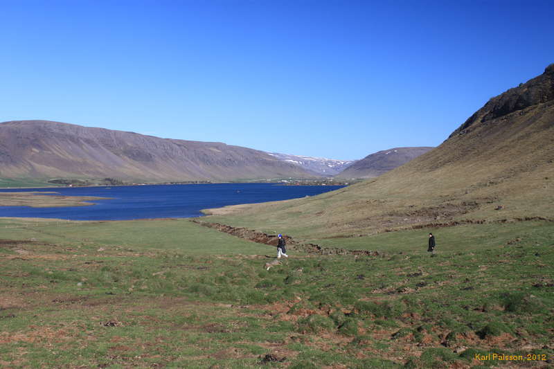 Iveta and Ævar back down by Meðalfellsvatn
