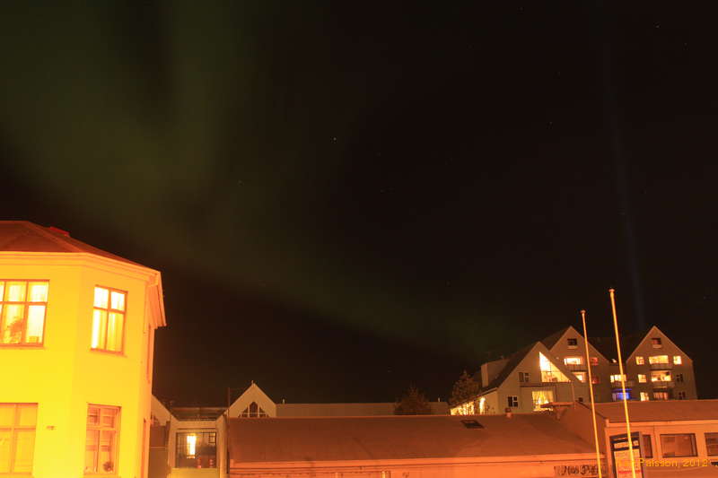 Aurora in town