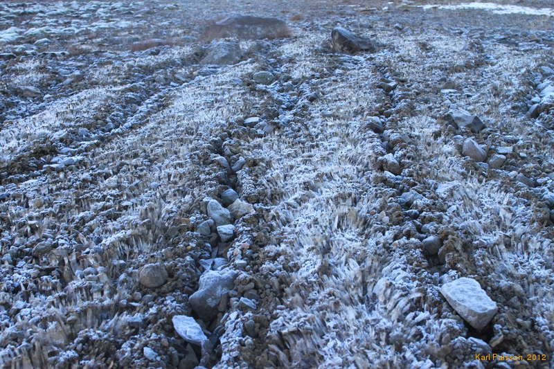 Icy ground
