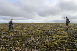 Bjöggi and Logi arriving at the