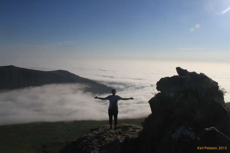 Karl on a mountain