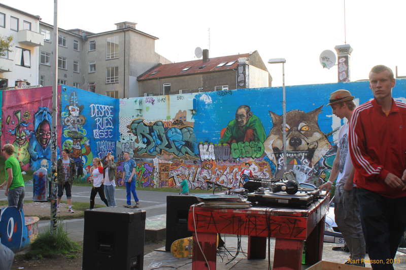 Relaxing in the Heart garden